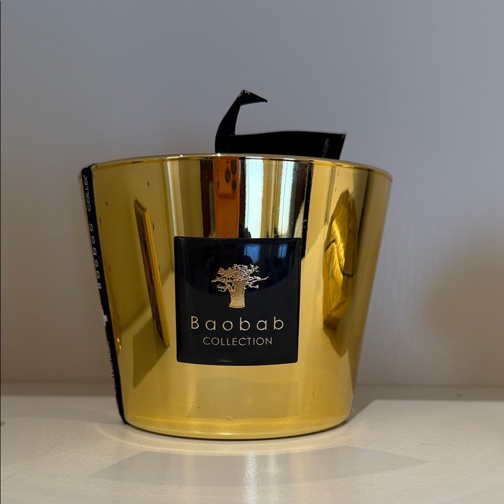 Baobab Collection Shiny Gold Candle